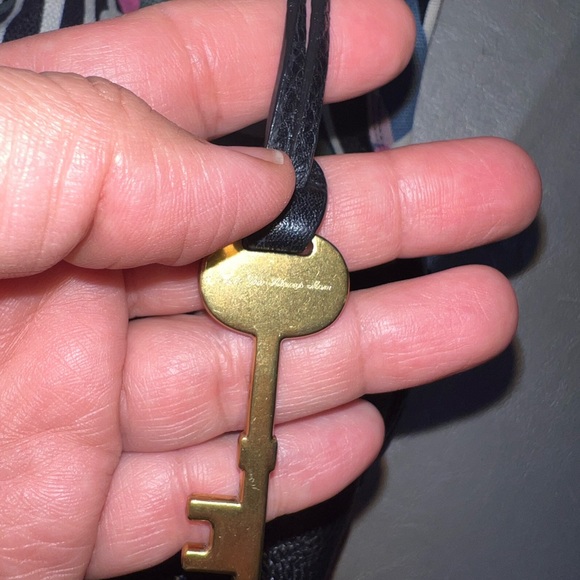 Fossil black printed hobo bag leather canvas - Picture 6 of 13